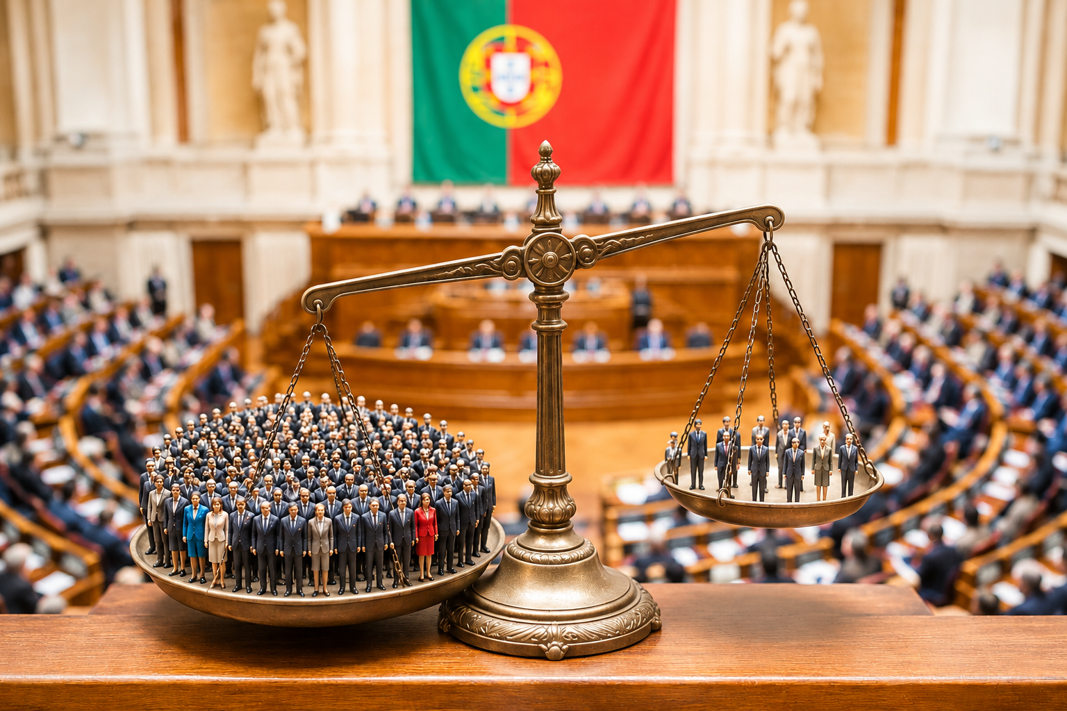 Portugal tem deputados a mais.
